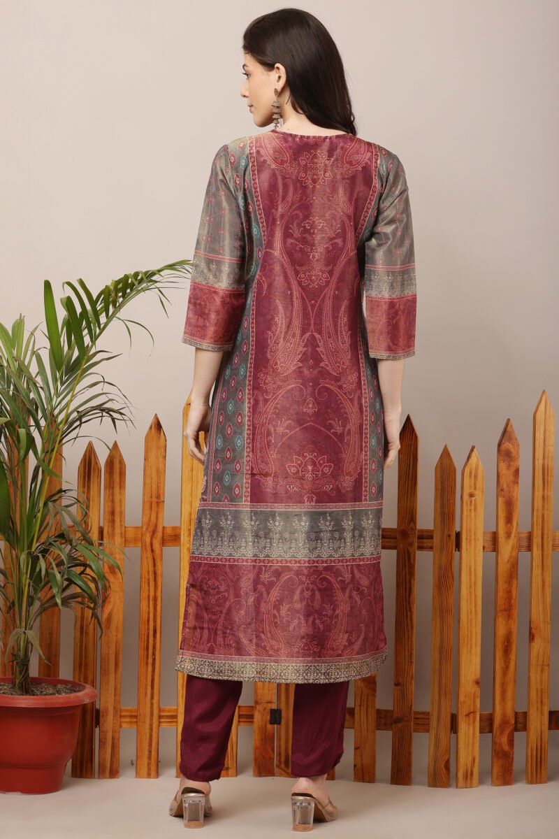 Tissue Shimmer Pakistani Suit Set - Image 3