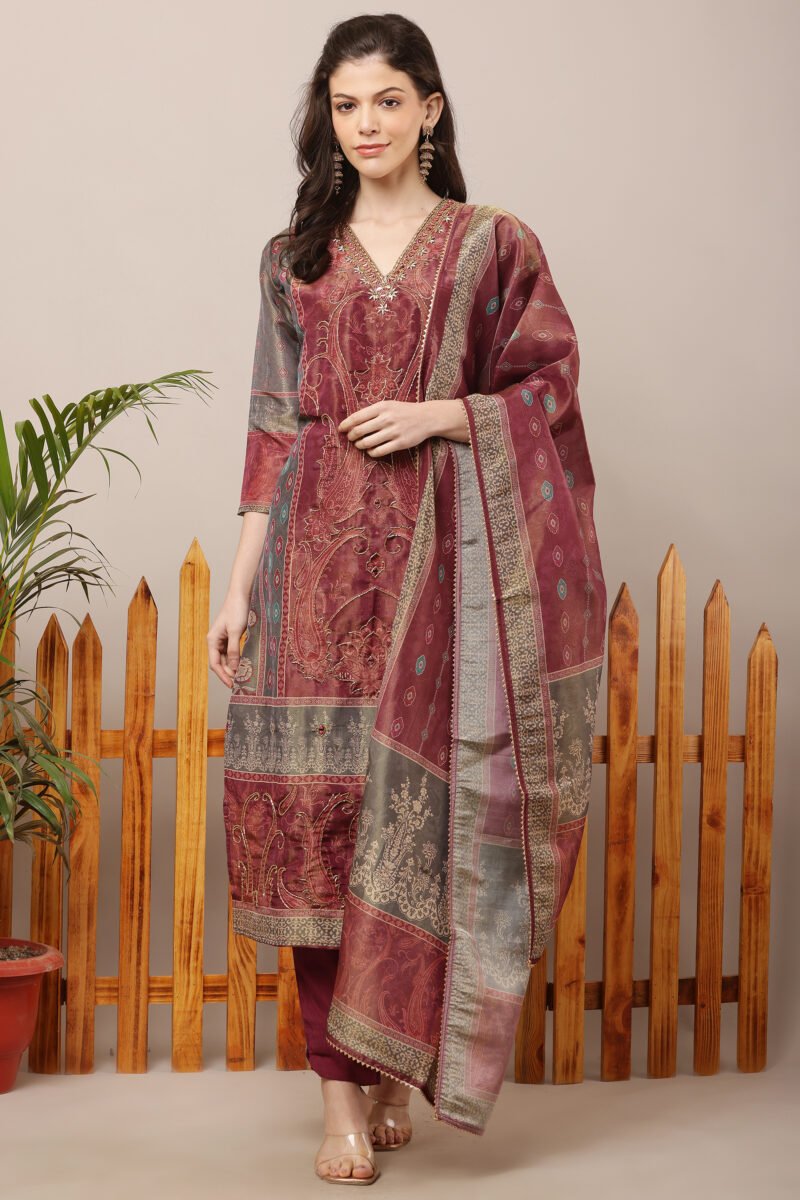 Tissue Shimmer Pakistani Suit Set